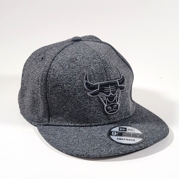 New Era Other - Chicago Bulls Hat New Era Adjustable Snapback Grey / Black Cap NBA Basketball